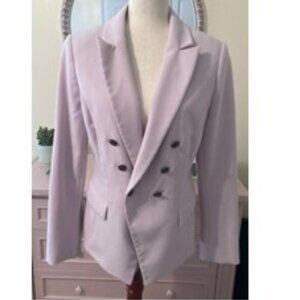 Lavender Double Breasted White House Black Market Blazer
